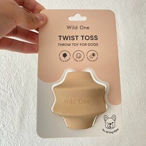 Wild One - Twist Toss - Throw Toy For Dogs - Tan, Hide Treats, Dishwasher Safe